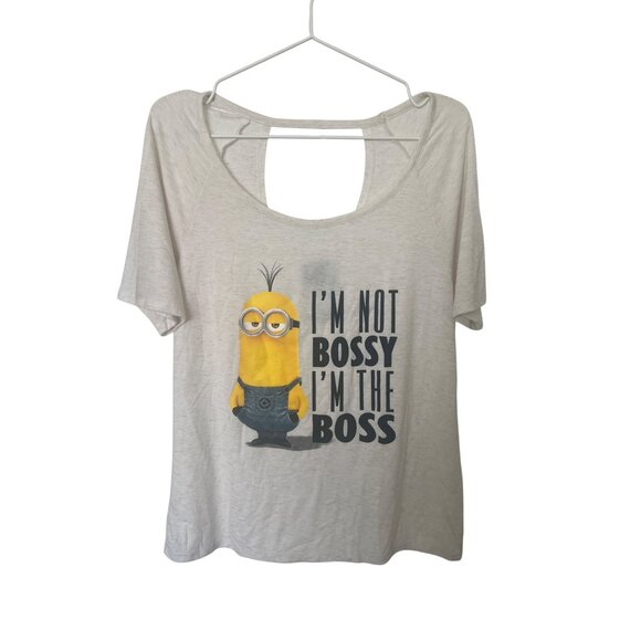 Despicable Me "Im Not Bossy Im The Boss" Minion Tee - Picture 1 of 4